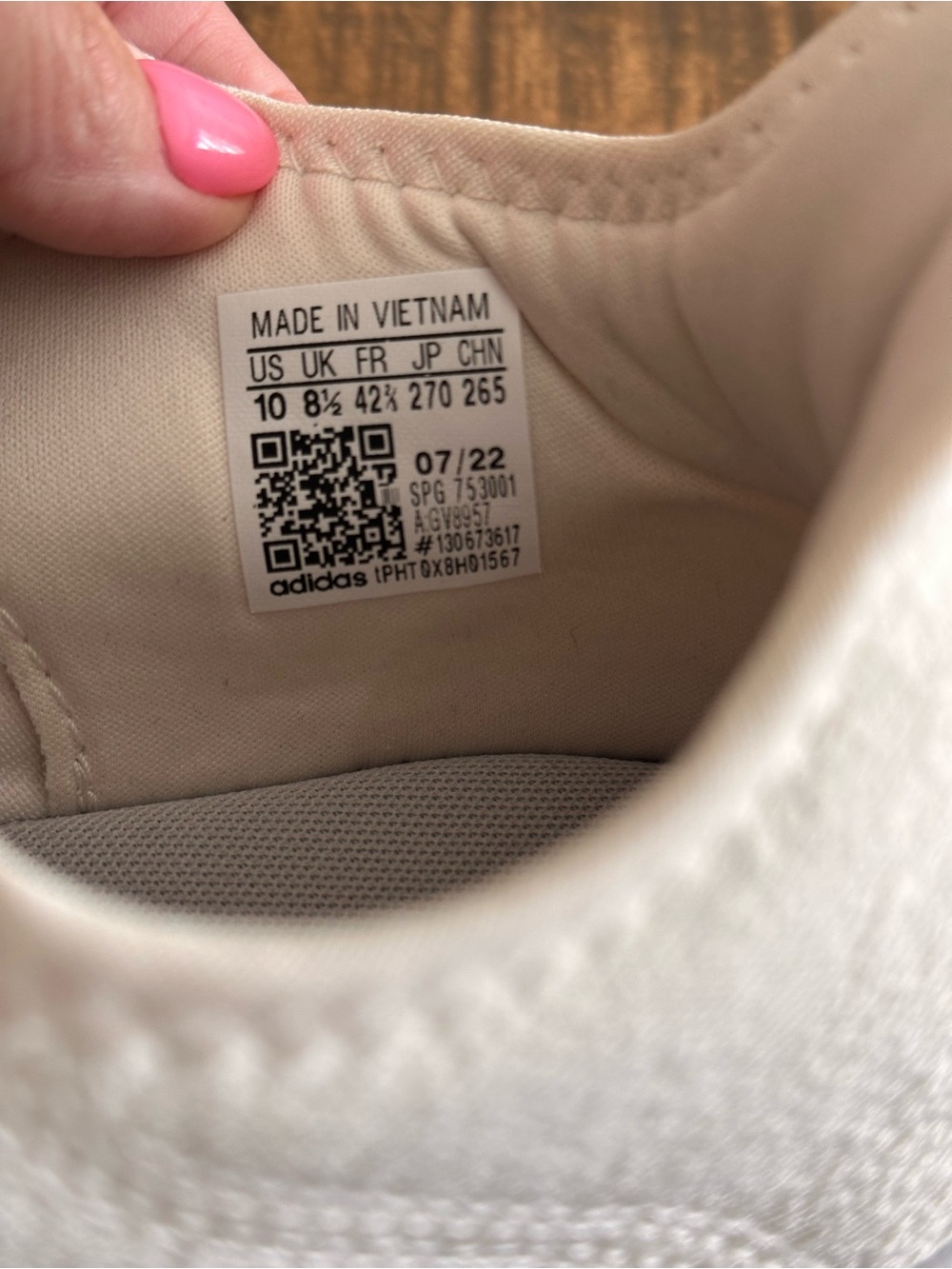 Adidas Cloudfoam Pure 2.0 Running Shoes Women's Size 10 Cream Pink Lightweight - Picture 5 of 10